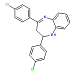 1H-1,5-Benzodiazepine, 2,4-bis(4-chlorophenyl)-2,3-dihydro-