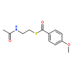 Benzenecarbothioic acid, 4-methoxy-, S-[2-(acetylamino)ethyl] ester