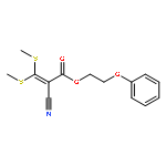 2-Propenoic acid, 2-cyano-3,3-bis(methylthio)-, 2-phenoxyethyl ester