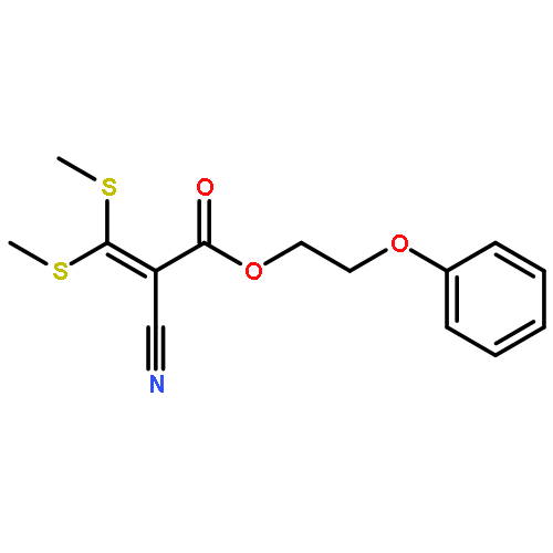 2-Propenoic acid, 2-cyano-3,3-bis(methylthio)-, 2-phenoxyethyl ester