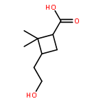 CYCLOBUTANECARBOXYLIC ACID, 3-(2-HYDROXYETHYL)-2,2-DIMETHYL-