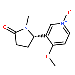 2-Pyrrolidinone, 5-(4-methoxy-1-oxido-3-pyridinyl)-1-methyl-, (5S)-