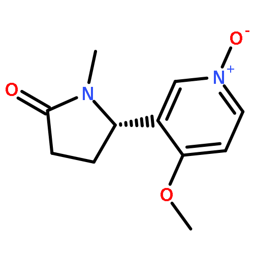 2-Pyrrolidinone, 5-(4-methoxy-1-oxido-3-pyridinyl)-1-methyl-, (5S)-