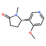 2-PYRROLIDINONE, 5-(4-METHOXY-3-PYRIDINYL)-1-METHYL-, (5S)-