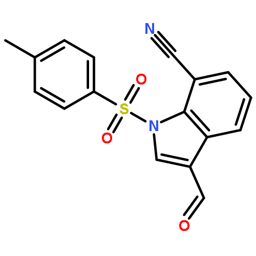 1H-INDOLE-7-CARBONITRILE, 3-FORMYL-1-[(4-METHYLPHENYL)SULFONYL]-