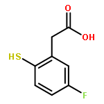 BENZENEACETIC ACID, 5-FLUORO-2-MERCAPTO-