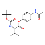 L-Valine, N-[(1,1-dimethylethoxy)carbonyl]-, 4-(acetylamino)phenyl ester