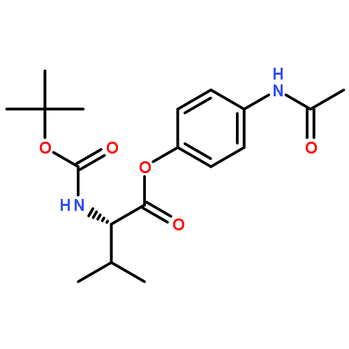 L-Valine, N-[(1,1-dimethylethoxy)carbonyl]-, 4-(acetylamino)phenyl ester