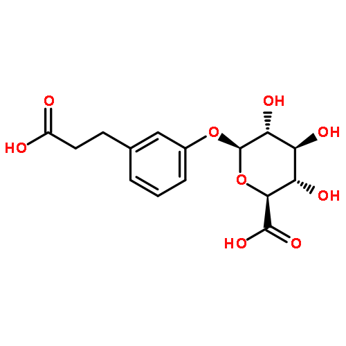 3-(2-carboxyethyl)phenyl beta-D-glucopyranosiduronic acid