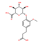 β-D-Glucopyranosiduronic acid, 4-(2-carboxyethyl)-2-methoxyphenyl