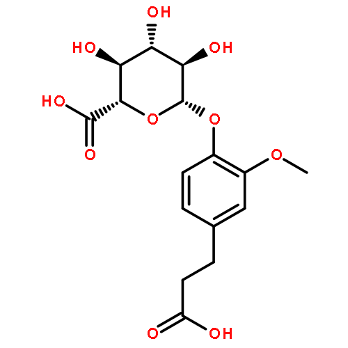 β-D-Glucopyranosiduronic acid, 4-(2-carboxyethyl)-2-methoxyphenyl