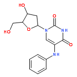 Uridine, 2'-deoxy-5-(phenylamino)-