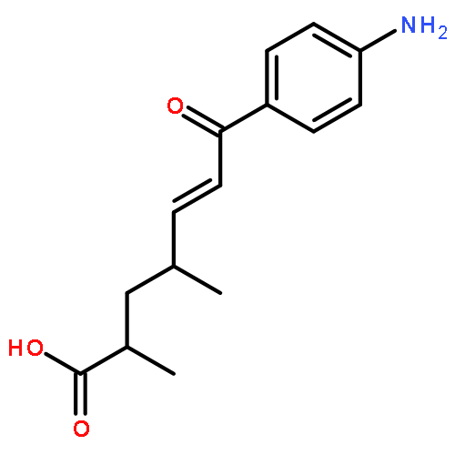 5-Heptenoic acid, 7-(4-aminophenyl)-2,4-dimethyl-7-oxo-, (5E)-(-)-