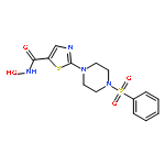 5-THIAZOLECARBOXAMIDE, N-HYDROXY-2-[4-(PHENYLSULFONYL)-1-PIPERAZINYL]-