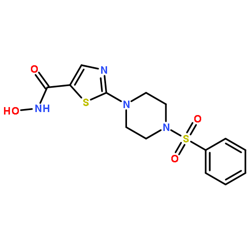 5-THIAZOLECARBOXAMIDE, N-HYDROXY-2-[4-(PHENYLSULFONYL)-1-PIPERAZINYL]-