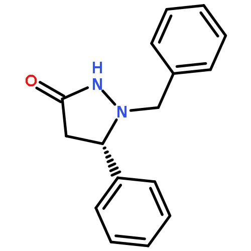 3-PYRAZOLIDINONE, 5-PHENYL-1-(PHENYLMETHYL)-, (5S)-