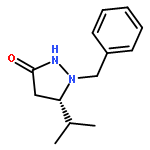 3-PYRAZOLIDINONE, 5-(1-METHYLETHYL)-1-(PHENYLMETHYL)-, (5S)-