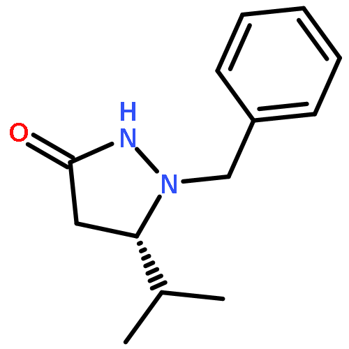 3-PYRAZOLIDINONE, 5-(1-METHYLETHYL)-1-(PHENYLMETHYL)-, (5S)-