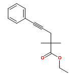 4-Pentynoic acid, 2,2-dimethyl-5-phenyl-, ethyl ester