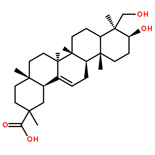 (3beta,5xi,18alpha)-3,24-dihydroxyolean-12-en-29-oic acid