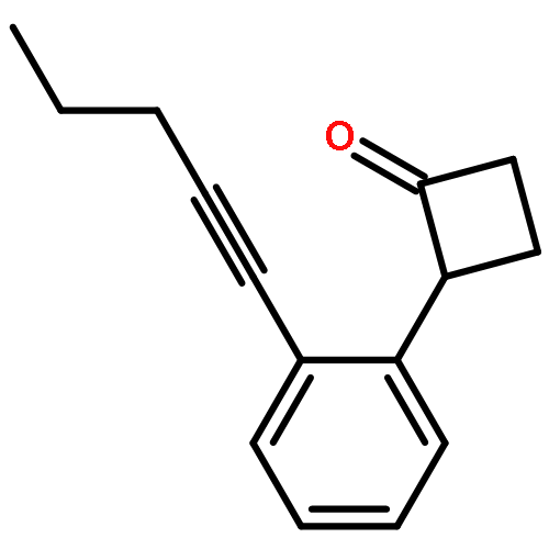 CYCLOBUTANONE, 2-[2-(1-PENTYNYL)PHENYL]-