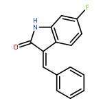 2H-Indol-2-one, 6-fluoro-1,3-dihydro-3-(phenylmethylene)-, (3E)-