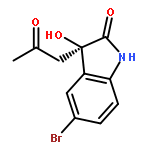 2H-Indol-2-one, 5-bromo-1,3-dihydro-3-hydroxy-3-(2-oxopropyl)-, (3R)-