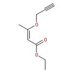 2-BUTENOIC ACID, 3-(2-PROPYNYLOXY)-, ETHYL ESTER, (2E)-