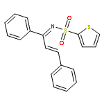 2-THIOPHENESULFONAMIDE, N-[(2E)-1,3-DIPHENYL-2-PROPENYLIDENE]-