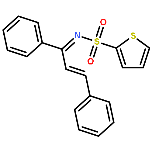 2-THIOPHENESULFONAMIDE, N-[(2E)-1,3-DIPHENYL-2-PROPENYLIDENE]-