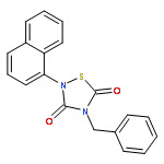 4-Benzyl-2-(naphthalen-1-yl)-[1,2,4]thiadiazolidine-3,5-dione