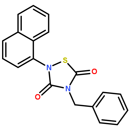 4-Benzyl-2-(naphthalen-1-yl)-[1,2,4]thiadiazolidine-3,5-dione