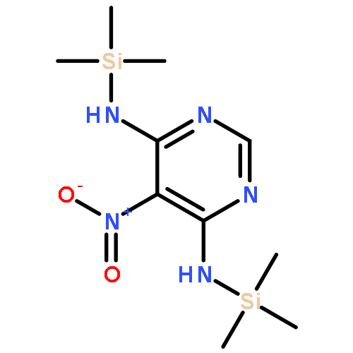 4,6-PYRIMIDINEDIAMINE, 5-NITRO-N,N'-BIS(TRIMETHYLSILYL)-