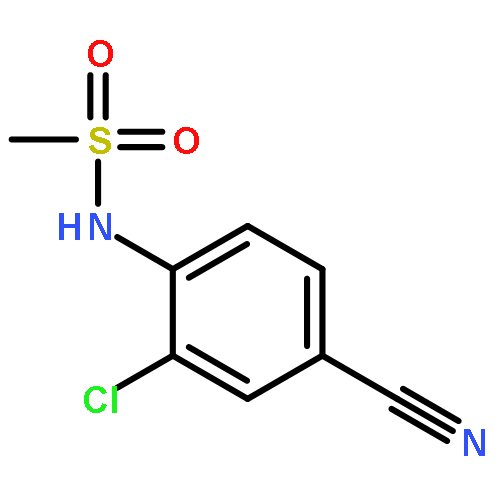 Methanesulfonamide, N-(2-chloro-4-cyanophenyl)-