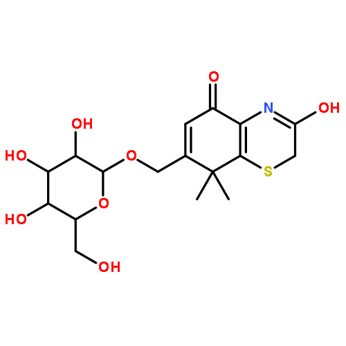 (8,8-Dimethyl-3,5-dioxo-3,4,5,8-tetrahydro-2H-1,4-benzothiazin-7- yl)methyl β-D-glucopyranoside