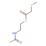 Ethanethioic acid, (methylthio)-, S-[2-(acetylamino)ethyl] ester