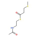 PROPANETHIOIC ACID, 3-(METHYLTHIO)-, S-[2-(ACETYLAMINO)ETHYL] ESTER