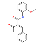 Butanamide, N-(2-methoxyphenyl)-3-oxo-2-(phenylmethylene)-