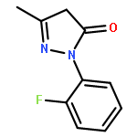 3H-PYRAZOL-3-ONE, 2-(2-FLUOROPHENYL)-2,4-DIHYDRO-5-METHYL-