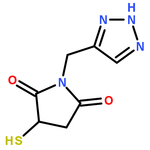 2,5-Pyrrolidinedione, 3-mercapto-1-(1H-1,2,3-triazol-4-ylmethyl)-