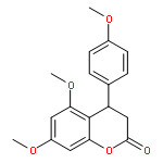 2H-1-Benzopyran-2-one,3,4-dihydro-5,7-dimethoxy-4-(4-methoxyphenyl)-