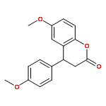 2H-1-Benzopyran-2-one, 3,4-dihydro-6-methoxy-4-(4-methoxyphenyl)-