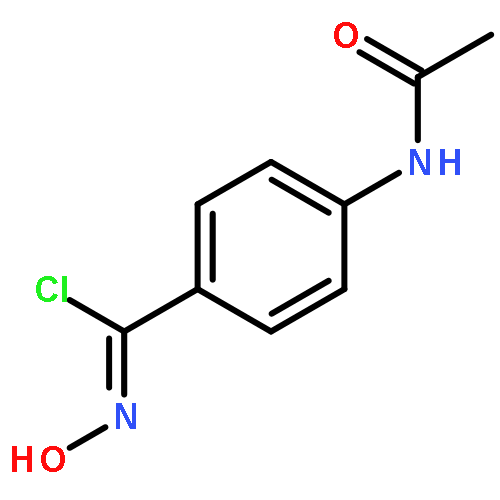 BENZENECARBOXIMIDOYL CHLORIDE, 4-(ACETYLAMINO)-N-HYDROXY-