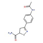 5-Isoxazolecarboxamide, 3-[4-(acetylamino)phenyl]-4,5-dihydro-