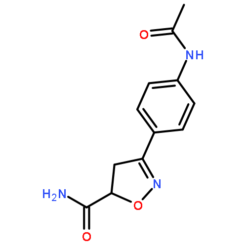 5-Isoxazolecarboxamide, 3-[4-(acetylamino)phenyl]-4,5-dihydro-