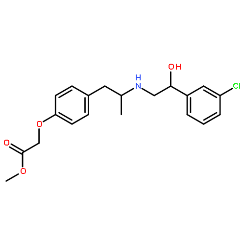 methyl [4-(2-{[(2R)-2-(3-chlorophenyl)-2-hydroxyethyl]amino}propyl)phenoxy]acetate