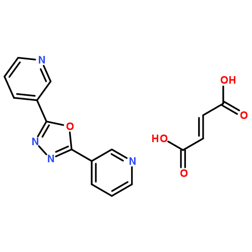 Pyridine, 3,3'-(1,3,4-oxadiazole-2,5-diyl)bis-, (2E)-2-butenedioate (1:1)