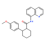 Cyclohexanecarboxamide, 2-(4-methoxyphenyl)-N-8-quinolinyl-