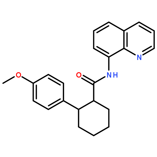 Cyclohexanecarboxamide, 2-(4-methoxyphenyl)-N-8-quinolinyl-