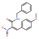 2-PROPENAMIDE, 3-(4-METHOXYPHENYL)-2-NITRO-N-(PHENYLMETHYL)-, (2E)-